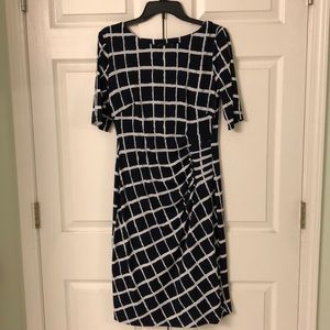 Connected Apparel Black-white patterned dress